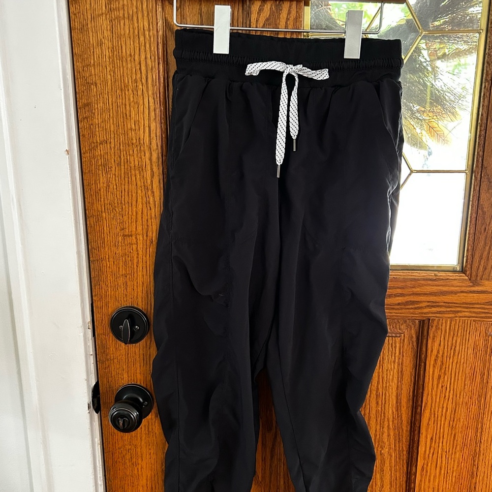 Black Jogger Pants with Drawstring